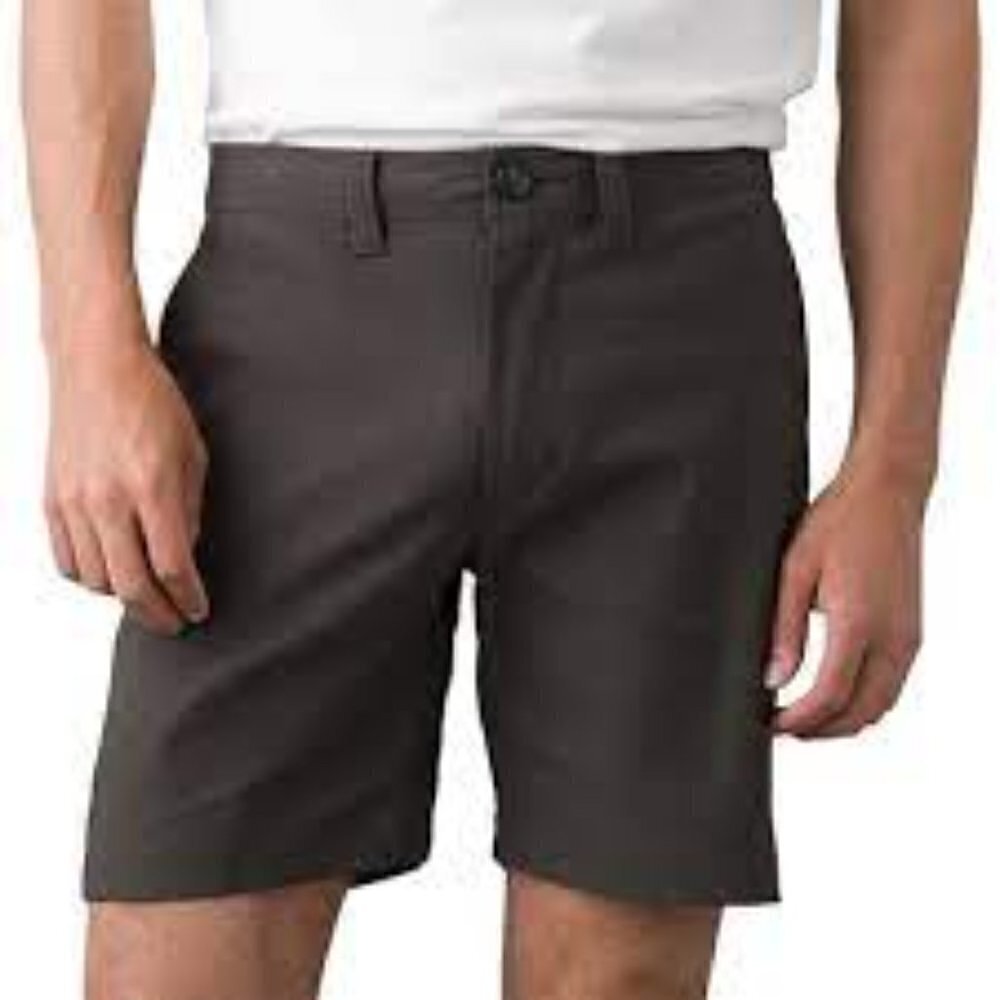 PRANA Activewear Dark Gray Stone Shorts size 40 Golf Walking Preppy Active 9"